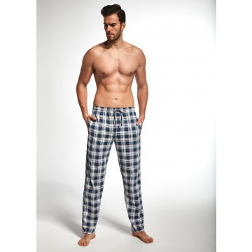 Spodnie piżamowe cornette 691/13 636702 rozmiar: m, kolor: granatowy-kratka, cornette