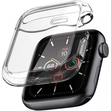 etui z osłoną ekranu spigen ultra hybrid 360 apple watch se/6/5/4 - 44mm, przezroczyste